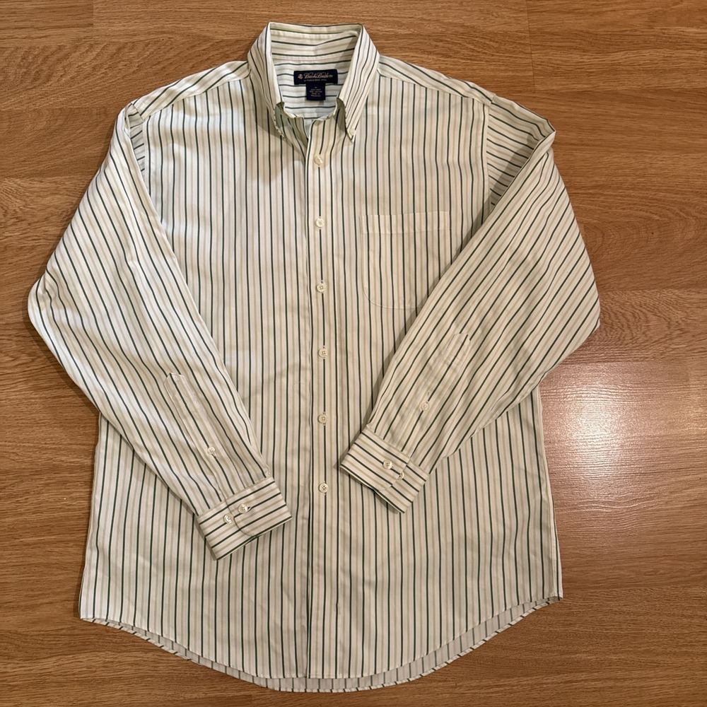 Brooks Brothers Est.‎ 1818 Non-Iron Shirt Men's Medium Multicolor Striped Preppy